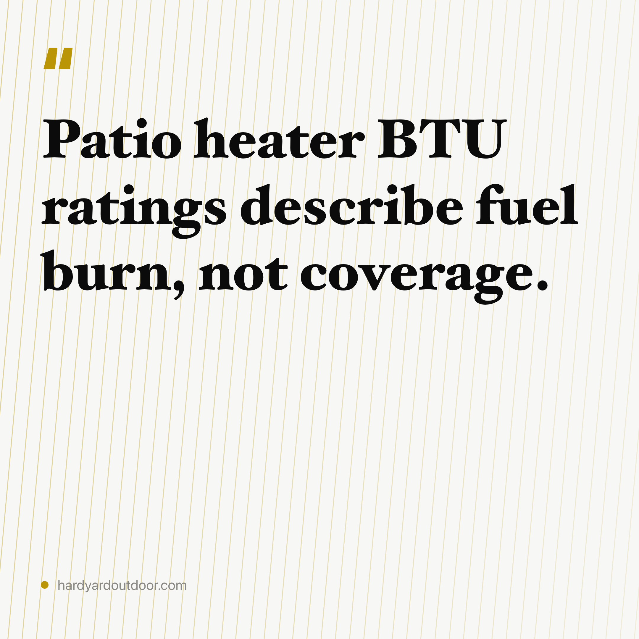 Patio Heater BTU: What It Buys You at Four Feet